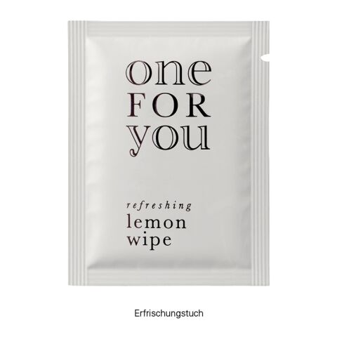 Werbeanhänger Erfrischungstuch 4c Euroskala