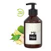 250 ml Spender - Handbalsam "Ingwer-Limette" - Body Label Braun | ohne Werbeanbringung