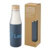 Hulan Mit Kupfer vakuumisolierte 540 ml Edelstahlflasche mit Bambusdeckel Standard | eisblau | ohne Werbeanbringung | Nicht verfügbar | Nicht verfügbar