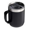 Stanley 236 ml Classic Legendary Camp Thermobecher Priority | schwarz | 1-farbiger Siebdruck | rundum | 40 mm x 50 mm