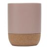 Billie 300 ml Keramiktasse mit Korkdetails Standard | Dusty Pink | ohne Werbeanbringung | Nicht verfügbar | Nicht verfügbar