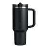 Stanley Quencher® ProTour 1180 ml Thermobecher aus recyceltem Edelstahl mit Flip Strohhalm schwarz