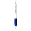 Nash Kugelschreiber weiß mit farbigem Griff blaue Tinte Priority | weiss-royalblau | Digitaldruck | Schaft gesamte Länge | 60 mm x 8 mm