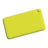 RFX™ Rechteckiger, reflektierender PVC-Aufhänger, klein neongelb | Nicht verfügbar | Digitaldruck | Rückseite (unter reflektierender Schicht) | 78 mm x 52 mm