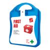 mykit, first aid, kit transparent blau | Nicht verfügbar | 1-farbiger Digitaler Aufkleber | Vorderseite | 90 mm x 127 mm