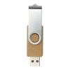 Rotate USB-Stick 3.0 aus recyceltem Papier Kraftpapier | 32 GB | 1-farbiger Tampondruck | Rückseite | 25 mm x 12 mm