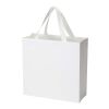 Smartfold Papiertüte, 230 g/m², mit Bandgriffen und matter Laminierung – 31 x 12 x 31 cm weiß