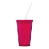 Stadion 350 ml doppelwandiger Becher magenta | ohne Werbeanbringung | Nicht verfügbar | Nicht verfügbar