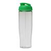H2O Tempo® 700 ml Sportflasche mit Klappdeckel transparent-grün | ohne Werbeanbringung | Nicht verfügbar | Nicht verfügbar