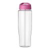 H2O Tempo® 700 ml Sportflasche mit Ausgussdeckel transparent-rosa | ohne Werbeanbringung | Nicht verfügbar | Nicht verfügbar