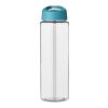H2O Vibe 850 ml Sportflasche mit Ausgussdeckel transparent klar-aquablau | ohne Werbeanbringung | Nicht verfügbar | Nicht verfügbar