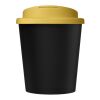 Americano® Espresso Eco 250 ml recycelter Isolierbecher mit auslaufsicherem Deckel schwarz-gelb | ohne Werbeanbringung | Nicht verfügbar | Nicht verfügbar