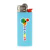 BIC® J25 Standard Feuerzeug Hellblau-Weiß-Rot-hellgrau | 1-farbiger Siebdruck | Körper-Rückseite (Drücker auf der linken Seite) | 16.00 mm x 40.00 mm
