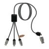 SCX.design C33 60W Typ C Ladekabel mit doppeltem Leuchtlogo Standard | heather schwarz | ohne Werbeanbringung | Nicht verfügbar | Nicht verfügbar