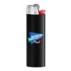 BIC® J26 Feuerzeug schwarz | 1-farbiger Siebdruck | Körper-Rückseite (Drücker auf der linken Seite) | 20.00 mm x 50.00 mm
