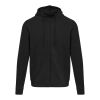 Jasper Kapuzenpullover aus recycelter 280 g/m², Bio Baumwolle (OCS) unisex Schwarz | 3XS