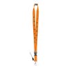 MURRAY. Lanyard aus Polyester (20 mm) mit einem Schlüsselband Schwarz | ohne Werbeanbringung | Nicht verfügbar | Nicht verfügbar | Nicht verfügbar