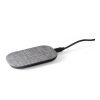 RENEWAL CHARGER. Schnelles 10W wireless Ladegerät aus recyceltem PET (100 % rPET) Grau | ohne Werbeanbringung | Nicht verfügbar | Nicht verfügbar | Nicht verfügbar