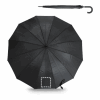 GUIL. Regenschirm mit 12 Stangen aus 190T-Polyester mit automatischer Öffnung schwarz | ohne Werbeanbringung | Nicht verfügbar | Nicht verfügbar | Nicht verfügbar