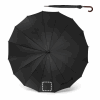 HEDI. Regenschirm mit 16 Stangen aus 190T-Pongee mit automatischer Öffnung schwarz | ohne Werbeanbringung | Nicht verfügbar | Nicht verfügbar | Nicht verfügbar