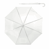 NICHOLAS. Transparenter POE-Regenschirm mit automatischer Öffnung weiss | ohne Werbeanbringung | Nicht verfügbar | Nicht verfügbar | Nicht verfügbar