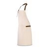 HOLM. Schürze aus 100% Canvas-Baumwolle (320 g/m²) mit Metalldetails Naturhell | ohne Werbeanbringung | Nicht verfügbar | Nicht verfügbar | Nicht verfügbar