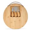 Duchamp Schneidebrett aus Bambus mit Käsebesteck Natur | ohne Werbeanbringung | Nicht verfügbar | Nicht verfügbar | Nicht verfügbar