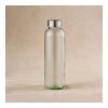 Lima Glasflasche 530ml. Mit silbernem Deckel Durchsichtig