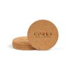 Modigliani Untersetzer aus Kork. Set mit 4 Stück Natur | ohne Werbeanbringung | Nicht verfügbar | Nicht verfügbar | Nicht verfügbar
