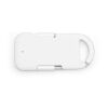 Evergreen Go 2-in-1 Schlüsselanhänger mit Powerbank. rTPE. LED-Anzeige Weiß