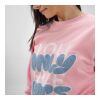 Waikiki Damen Sweatshirt mit Rundhalsausschnitt. Bio-Baumwolle und rPET Rosa | XL