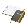 Notizbuch Hardcover Color-Book Ausstattung farbig Gelb | DIN A5 | ohne Werbeanbringung | Winkelkaro | Siebdruck-Digital inkl.