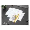 Wochenkalender vorne + Notizen hinten Match-Hybrid Papier-Hardcover Gelb | ohne Werbeanbringung | Naturpapier weiß