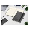 Notizbuch Mind-Book Kunstleder-Hardcover genarbt-farbig Anthrazit | DIN A5 | ohne Werbeanbringung