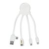 4009| Xoopar Eco Octopus Ladekabel Weiss | ohne Werbeanbringung | Nicht verfügbar | Nicht verfügbar