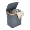 InSideOut faltbarer Korb mit Deckel Sogne 40,5 x 33 x 42cm Dunkelgrau | ohne Werbeanbringung | Nicht verfügbar | Nicht verfügbar