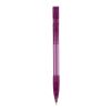Kugelschreiber Nash Transparent mit Gummigriff Transparent Violett-Transparent Violett | 1-farbiger Tampondruck | Clip | 30 mm x 5 mm | Nicht verfügbar