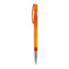 Kugelschreiber Nash Transparent mit Metallspitze Orange-Orange | 1-farbiger Siebdruck | 90° vom Clip | 42 mm x 25 mm | Nicht verfügbar