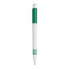 Kugelschreiber Tropic hardcolour Weiss-Dunkelgrün | 1-farbiger Siebdruck | 270° vom Clip | 40 mm x 25 mm | Nicht verfügbar