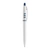 Kugelschreiber S30 hardcolour Weiss-Dunkelblau | 1-farbiger Siebdruck | 90° vom Clip | 45 mm x 25 mm | Nicht verfügbar