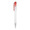 Kugelschreiber Ingeo TM Pen Clear Transparent Rot Weiß | 1-farbiger Siebdruck | in Verlängerung vom Clip | 45 mm x 25 mm | Nicht verfügbar