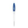 Kugelschreiber Bio-S! Clear Transparent Blau Weiss | 1-farbiger Siebdruck | 270° vom Clip | 40 mm x 25 mm | Nicht verfügbar