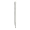 Kugelschreiber S45 R-PET Transparent Weiss-Weiss | 1-farbiger Siebdruck | in Verlängerung vom Clip | 45 mm x 25 mm | Nicht verfügbar