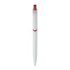 Kugelschreiber Modell Click Shadow - Hergestellt in Deutschland Weiss-Rot Weiß | 1-farbiger Tampondruck | Clip | 25 mm x 5 mm | Nicht verfügbar