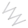 Kalibrierter faltbarer Zollstock 2m regenbogenfarben | 1-farbiger Tampondruck | Seite 1 | 65 mm x 18 mm