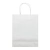 Mittlere Papiertasche im Eco Look 120g/m² Weiss | ohne Werbeanbringung | Nicht verfügbar | Nicht verfügbar | Nicht verfügbar