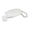 Sonnenschutzlotion mit Karabiner SPF30 aus recyceltem Material Weiss
