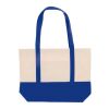 Strandtasche Baumwollsegeltuch OEKO-TEX® 280g/m² 42x10x30cm Blau Weiss | ohne Werbeanbringung | Nicht verfügbar | Nicht verfügbar | Nicht verfügbar
