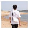 Wasserabweisende Ripstop-Umhängetasche 33 x 23 x 13 cm Weiss