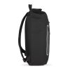 PU-beschichteter R-PET 600D Rolltop-Rucksack 20L Schwarz